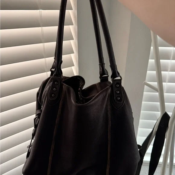 Free People Dark Brown Shoulder Bag - Picture 2 of 4
